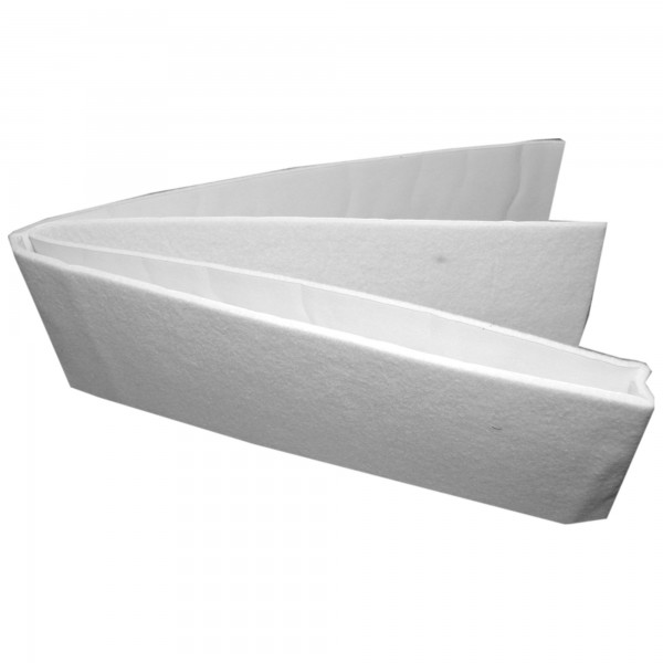 Fieltro adhesivo 1m.x85mm.blanco