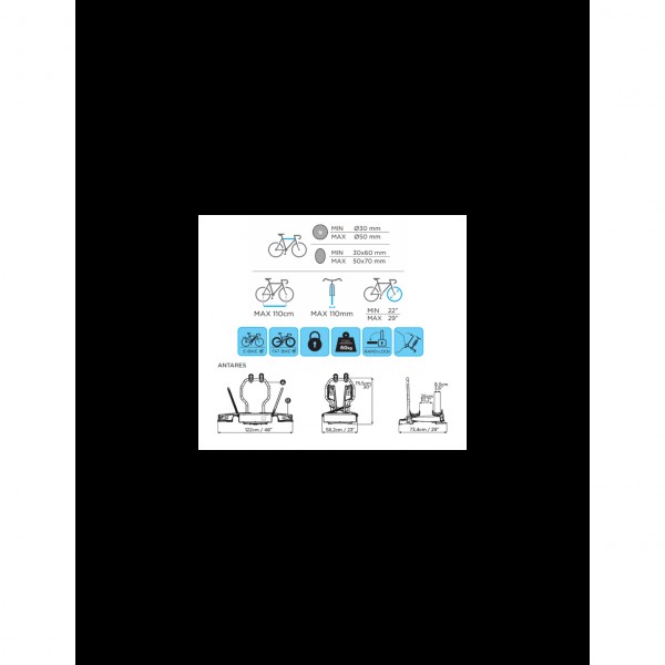 MENABO ANTARES PLUS 3 BICICLETAS PLEGABLE