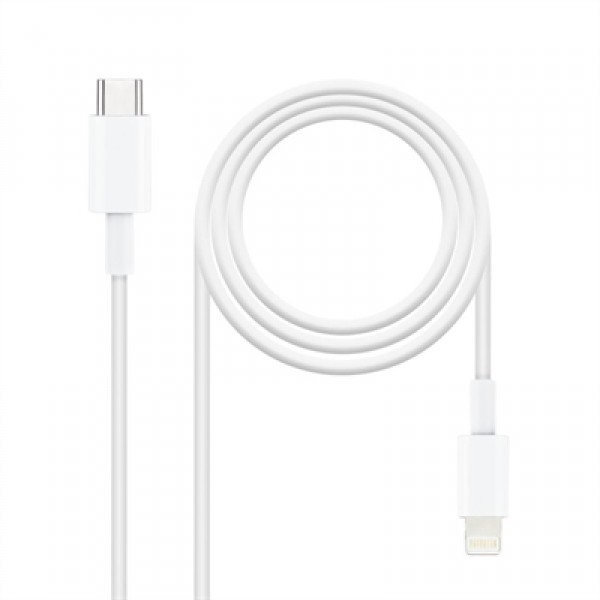 Nanocable cable lightning a usb-c 1 metro