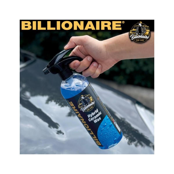 Billionaire Hybrid Ceramic Wax Cera Hibrida en Spray para Coche Extrema Protección Repele el Agua Enriquecido con Carnauba 750ml