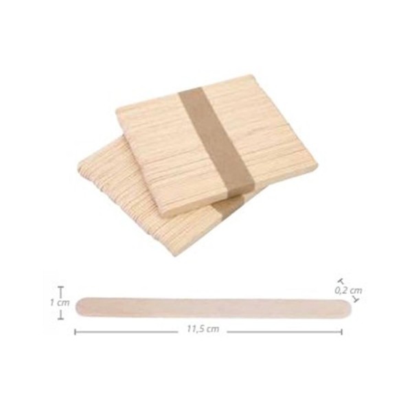 Eurostil madera bolsa de espatulas 115x110mm pack 100un