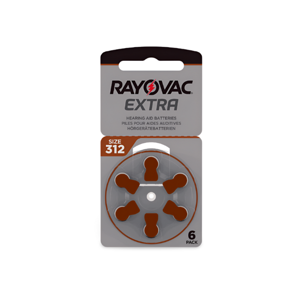 Pilas Audifono Rayovac 312 Marron 6u
