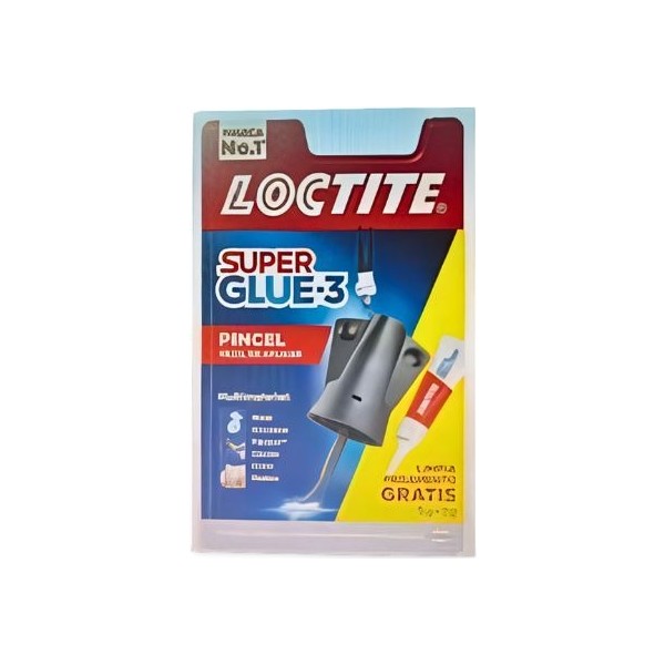 Loctite super glue-3 pincel + limpia pegamento GRATIS