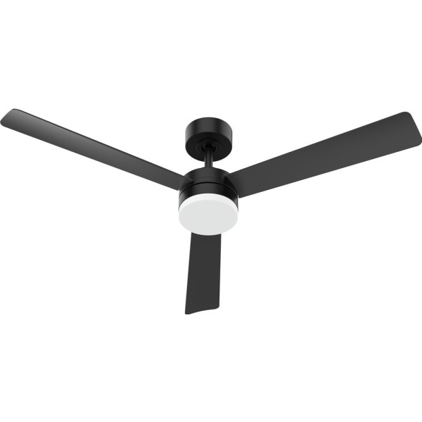 Vent. techo dc negro led 3 aspas 132cm