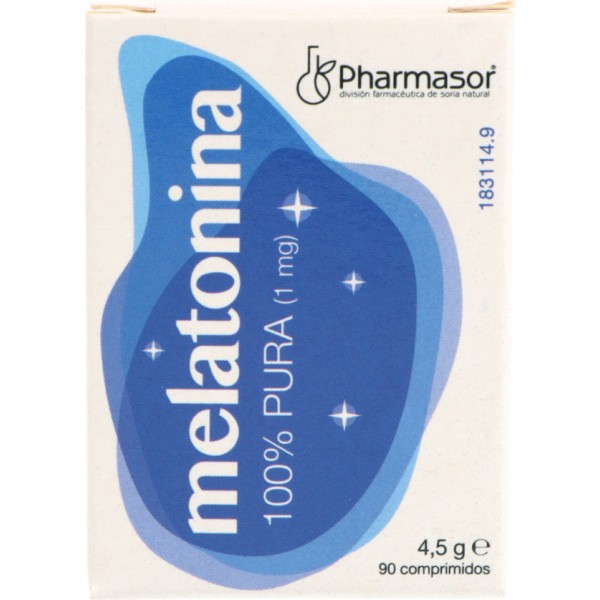 Melatonina 100% Pura Homeosor 1 Mg 90 Comprimidos