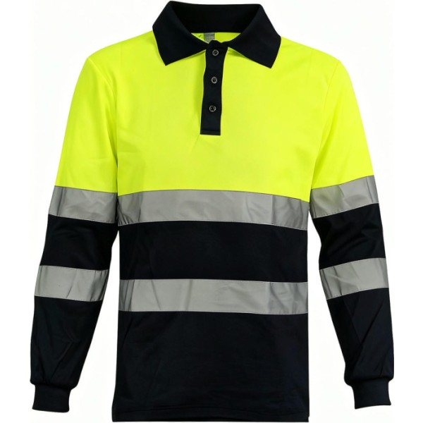 Polo reflectante m/larga t. l