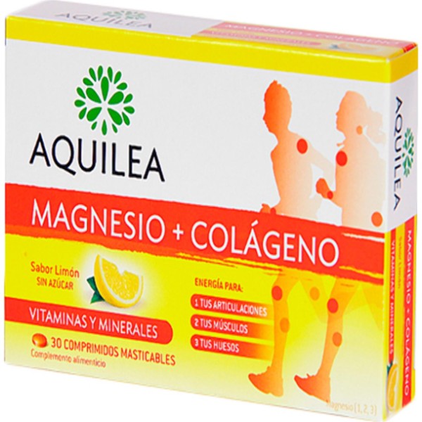Aquilea magnesio + colageno 30 comprimidos sabor limon sin azucar 1un