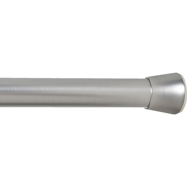 Barra extensible multiuso a presión sin taladro, plata, ø2,8 - 2,5 x 120 - 210 cm