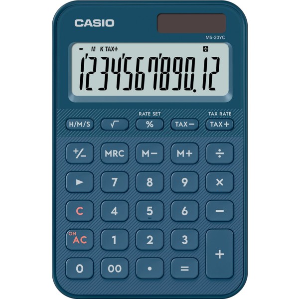 Casio ms-20yc azul marino / calculadora de mesa